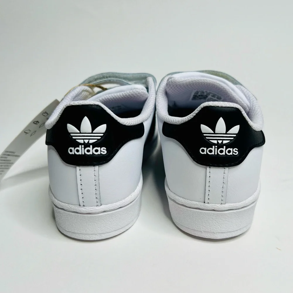 New Adidas Superstar Star Shoes kids Unisex boys and girls EF4838 cwht/cblk/cwht_7